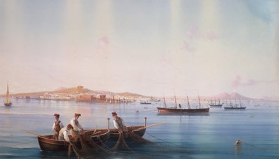 View of Naples from the Sea by Gioacchino La Pira