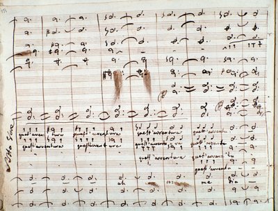 Musical Score for the Questavventura Aria, in The Barber of Seville by Gioachino Rossini