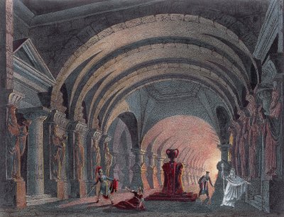 Scenography for Act IV of Semiramide by Gioacchino Rossini by Gioachino Rossini