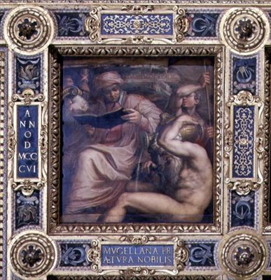 Allegory of the Mugello region from the ceiling of the Salone dei Cinquecento by Giorgio (and workshop) Vasari