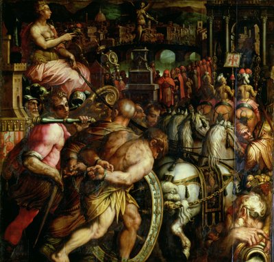The Triumph after the War with Pisa from the Ceiling of the Salone dei Cinquecento by Giorgio (and workshop) Vasari