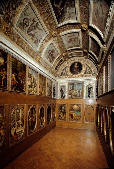 View of the Studiolo of Francesco I de Medici by Giorgio (and workshop) Vasari