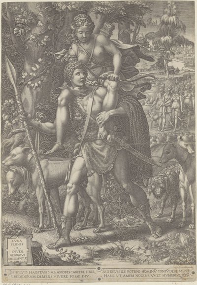 Allegory of the Hunt by Giorgio Ghisi