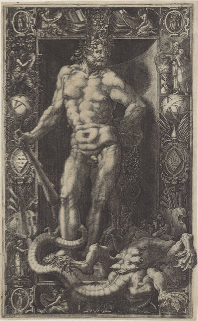 Hercules as Victor over the Hydra of Lerna by Giorgio Ghisi