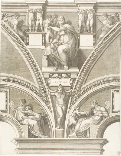 The Delphic Sibyl by Giorgio Ghisi
