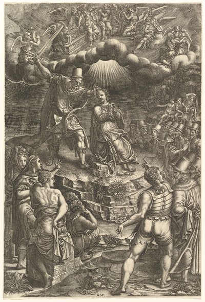 The Martyrdom of St. Barbara by Giorgio Ghisi