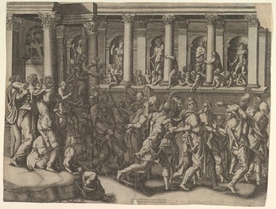 The Mocking of the Prisoners by Giorgio Ghisi