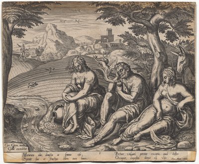 The Parable of the Sower and the Seed: The Seed Falling by the Way Side (after Gerard Van Groeningen, active Antwerp 1563-1573) by Giorgio Ghisi