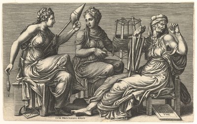 The Three Fates, 1558-59 by Giorgio Ghisi