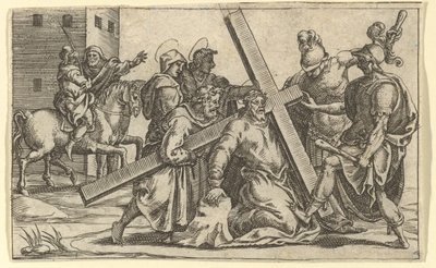 The Virgin of Sorrows: Christ Bearing the Cross by Giorgio Ghisi