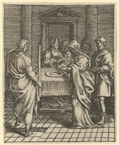 Virgin of Sorrows: The Presentation in the Temple by Giorgio Ghisi