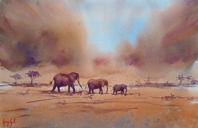African Elephant Journey by Giorgio Gosti