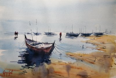 Calm Harbor Morning by Giorgio Gosti