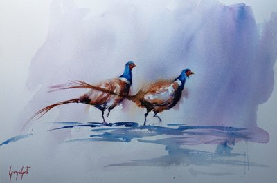 Elegant Pheasant Walk by Giorgio Gosti