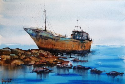 Rusty Ship Wreck by Giorgio Gosti