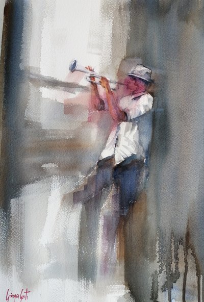 Soulful Jazz Trumpeter by Giorgio Gosti