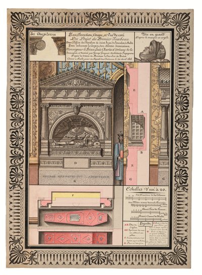 One of Three Projects for the Tomb of Louis-Charles d