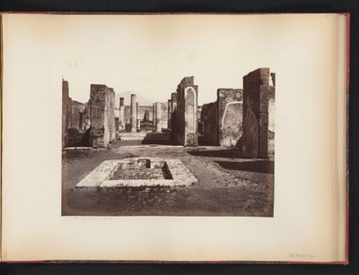 View of the Ruins of the Casa di Pansa in Pompeii, Italy by Giorgio Sommer (attributed to)