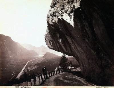 A road in the Brünigpass mountains, Switzerland by Giorgio Sommer