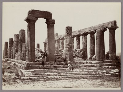 Agrigento: Temple of Juno Lacinia, Girgenti, No. 1347 by Giorgio Sommer