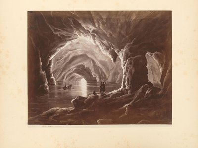 Photoreproduction of a Print of Blue Grotto in Capri by Giorgio Sommer