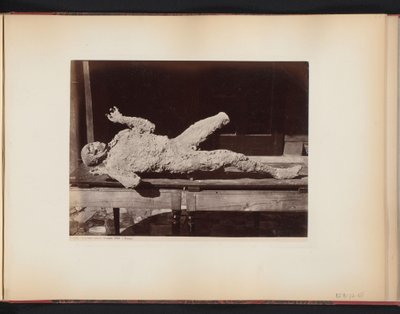 Mummified Person in Pompeii, Italy by Giorgio Sommer