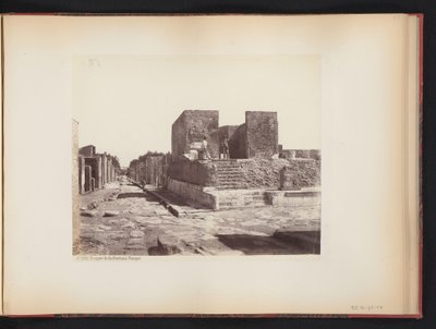 View of the Temple of Fortuna Augusta in Pompeii, Italy by Giorgio Sommer
