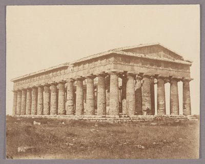 Paestum: The Temple of Poseidon by Giorgio Sommer