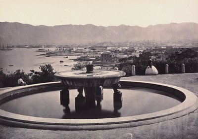 Panorama from the Villa Belmonte with the Fountain, Palermo by Giorgio Sommer