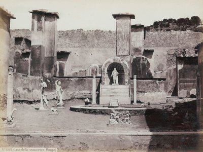 Partial View of the Elevated Garden of the House of Marcus Lucretius in Pompeii by Giorgio Sommer