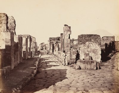 Street of Sallustio, Pompeii by Giorgio Sommer