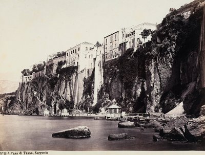 The House of Tasso Above the Sea of Sorrento by Giorgio Sommer