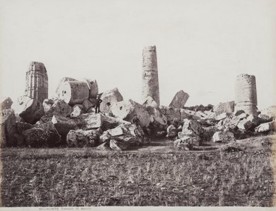 The Remains of the Temple of Apollo in Selinunte by Giorgio Sommer