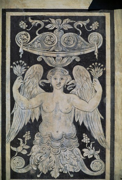 Allegorical figure, Palazzo dei Cavalieri, Pisa, Tuscany, Italy by Giorgio Vasari