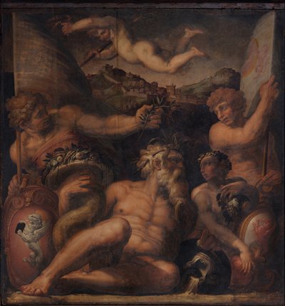 Allegory of Cortona and Montepulciano, 1563-1565 by Giorgio Vasari