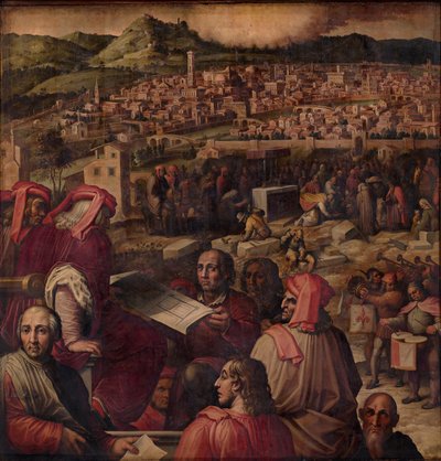 Arnolfo di Cambio Shows the Plan to Enlarge Florence by Giorgio Vasari