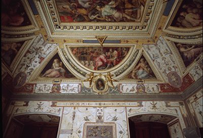 Detail of the Room of Lorenzo il Magnifico Representing His Visit in Naples by Giorgio Vasari