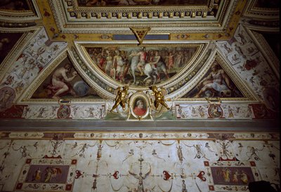 Detail of the Room of Lorenzo il Magnifico Representing the Battle of Sarzana by Giorgio Vasari