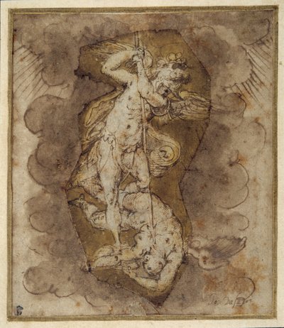 Drawing for the Angels of the Vault of Saint Michael, c.1511-74 by Giorgio Vasari