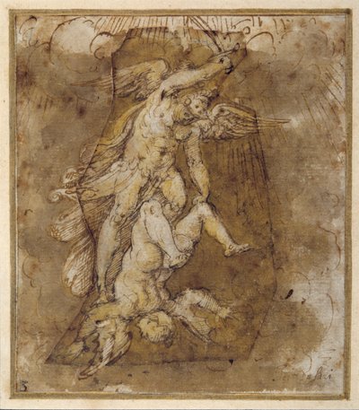 Drawing for the Angels of the Vault of Saint Michael, c.1511-74 by Giorgio Vasari