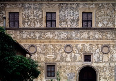 Facade of the Pinacoteca Comunale (Palazzo Vitelli alla Cannoniera) by Giorgio Vasari