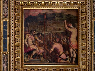 Foundation of Florentia, a Roman Settlement by Giorgio Vasari