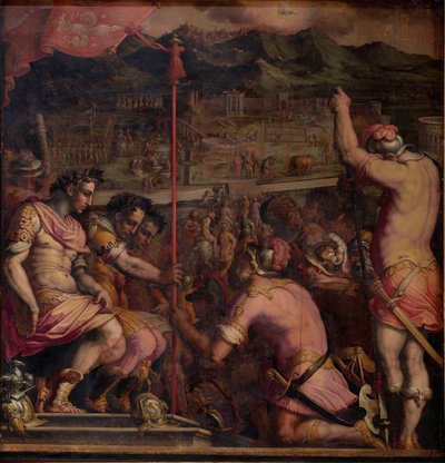 Foundation of Florentia, a Roman Settlement, 1563-1565 by Giorgio Vasari