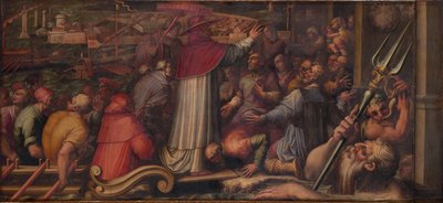 Pope Eugene IV disembarks at Leghorn to take refuge in Florence by Giorgio Vasari