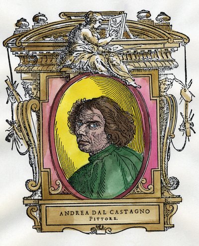 Portrait of the Painter Andrea Del Castagno by Giorgio Vasari