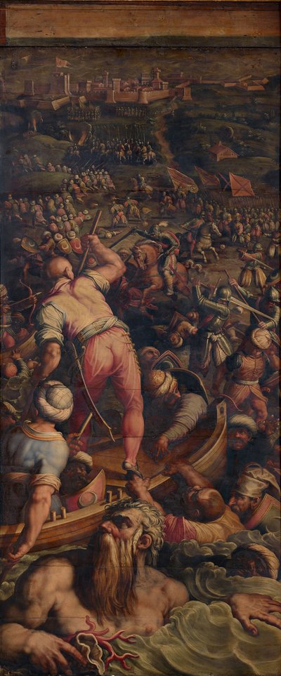 Rout of the Turks at Piombino by Giorgio Vasari