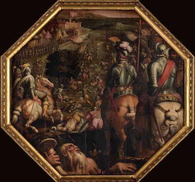 The Battle of Marciano in Val di Chiana by Giorgio Vasari