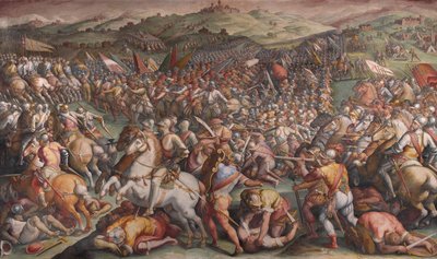 The Battle of Marciano in Val di Chiana by Giorgio Vasari