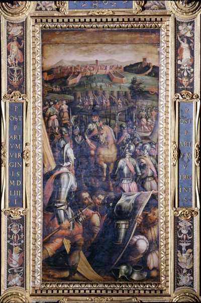 The Capture of Casole (from the ceiling of the Salone dei Cinquecento, 1565) by Giorgio Vasari