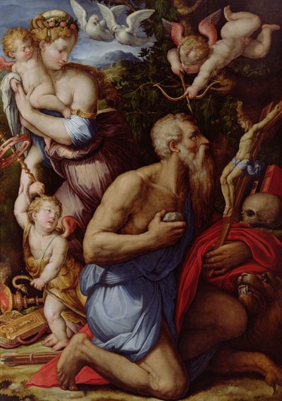 The Temptation of St. Jerome by Giorgio Vasari